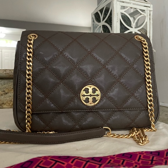 New Tory Burch willa black shoulder bag large - Picture 2 of 11